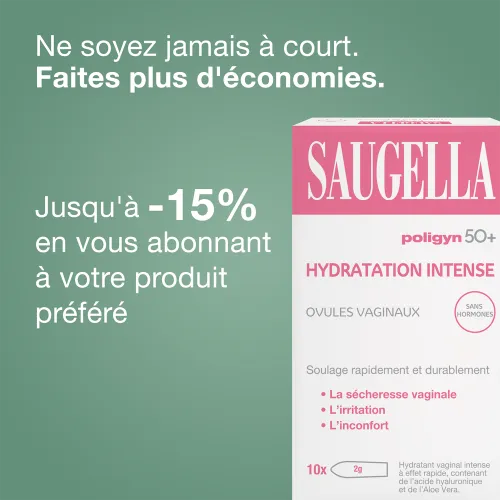 Ovules Vaginaux - Hydratation intense Poligyn 50+