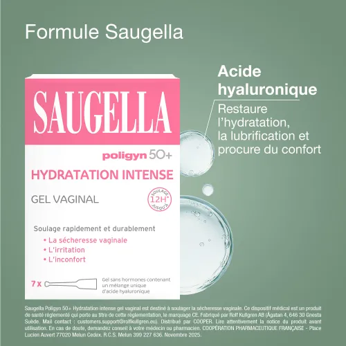 Poligyn 50+ gel vaginal Hydratation Intense 
