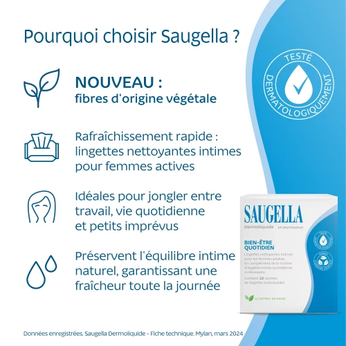 Dermoliquide Lingettes intimes 