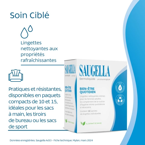 Dermoliquide Lingettes intimes 